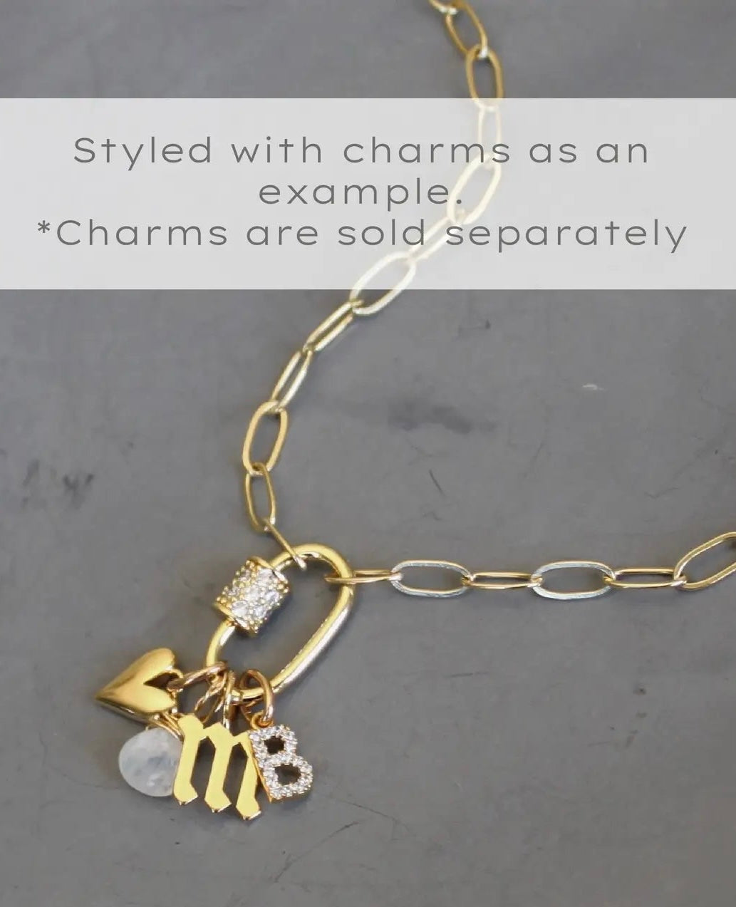 Carabiner Charm Holder Necklace