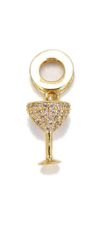 Champagne Glass Charm