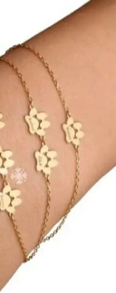 Paw Charm Bracelet-Double