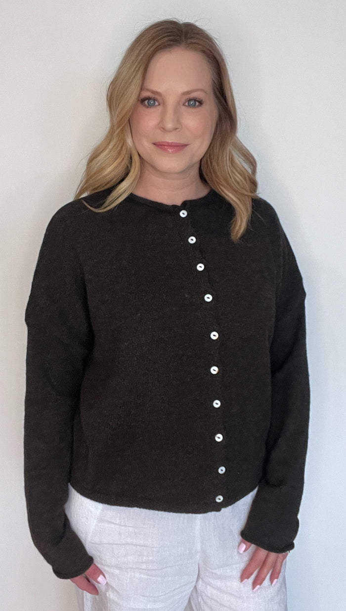 Shelby Cardigan-Chocolate