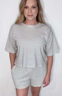 Bayside Set-Black/Cream