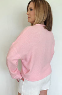 Shelby Cardigan-Baby Pink