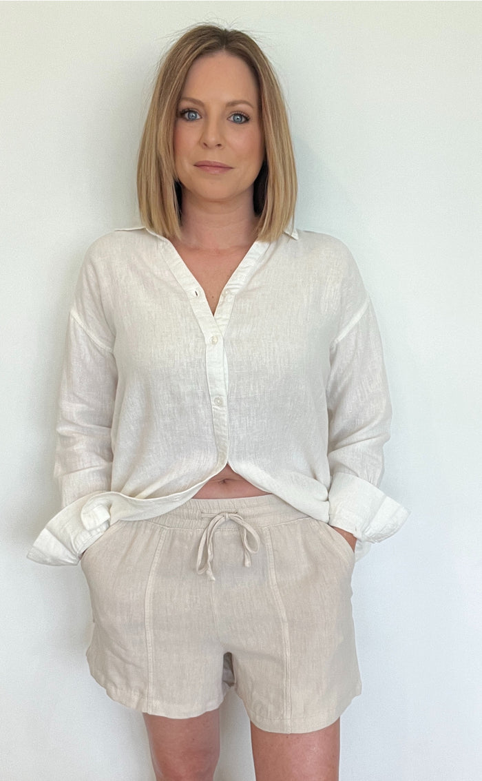 Summer Night Shorts-Oatmeal