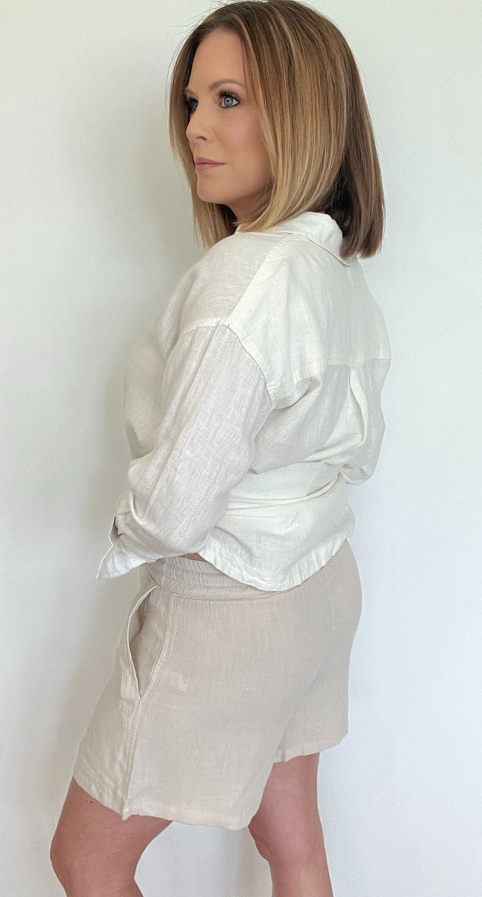 Summer Night Shorts-Oatmeal