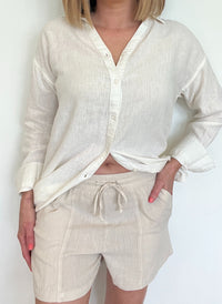 Summer Night Shorts-Oatmeal