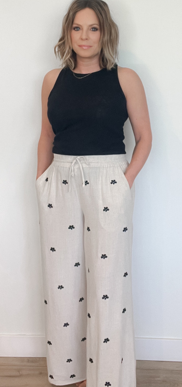 Wildflower Linen Blend Pants