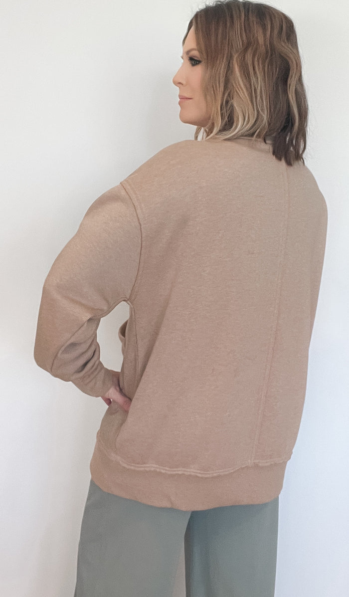 Saturdays Cardigan-Camel