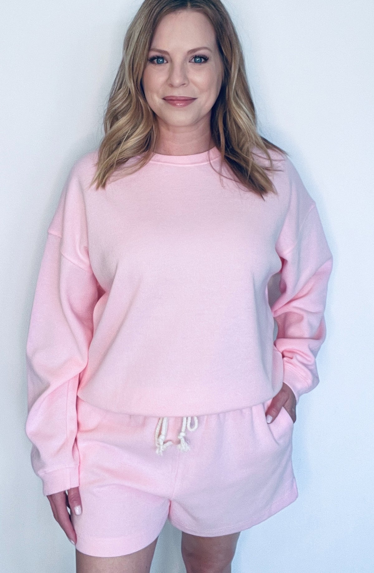 Fresh Air Pullover-Pink