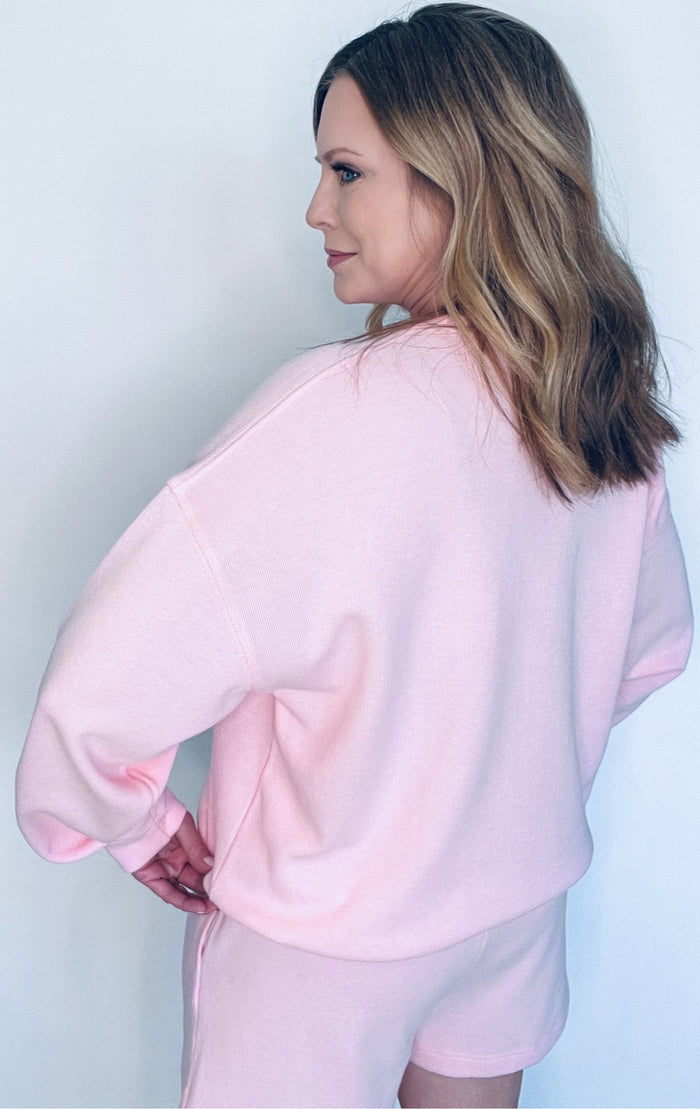 Fresh Air Pullover-Pink
