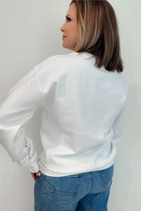 She Is Strong Sweatshirt-White