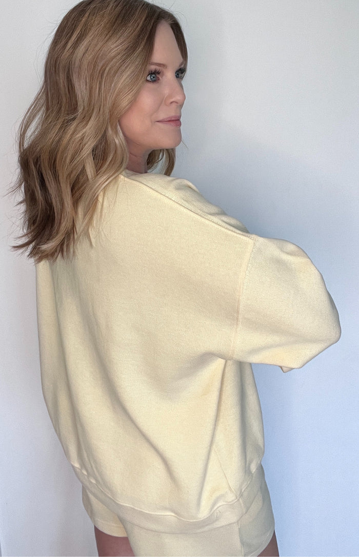 Fresh Air Pullover-Lemon