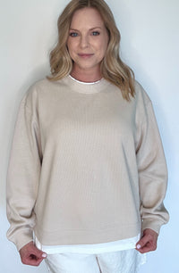 Comfort Zone Pullover-Clay