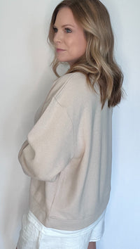 Comfort Zone Pullover-Clay