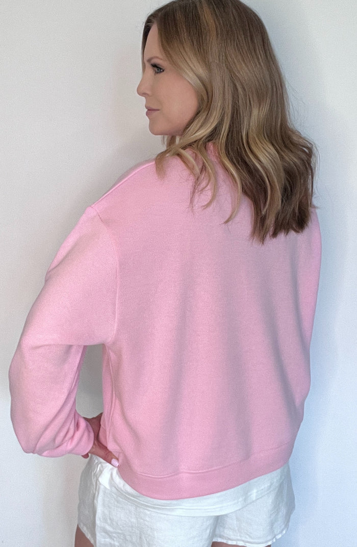 Comfort Zone Pullover-Pink
