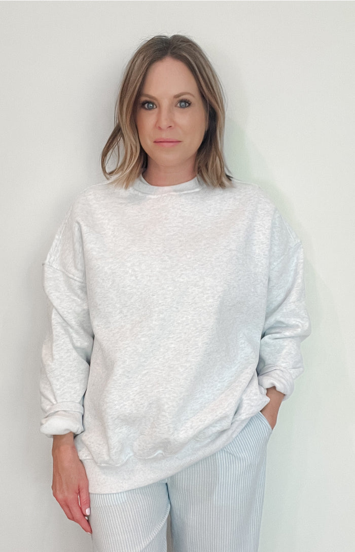 The Everyday Sweatshirt-Pearl Grey