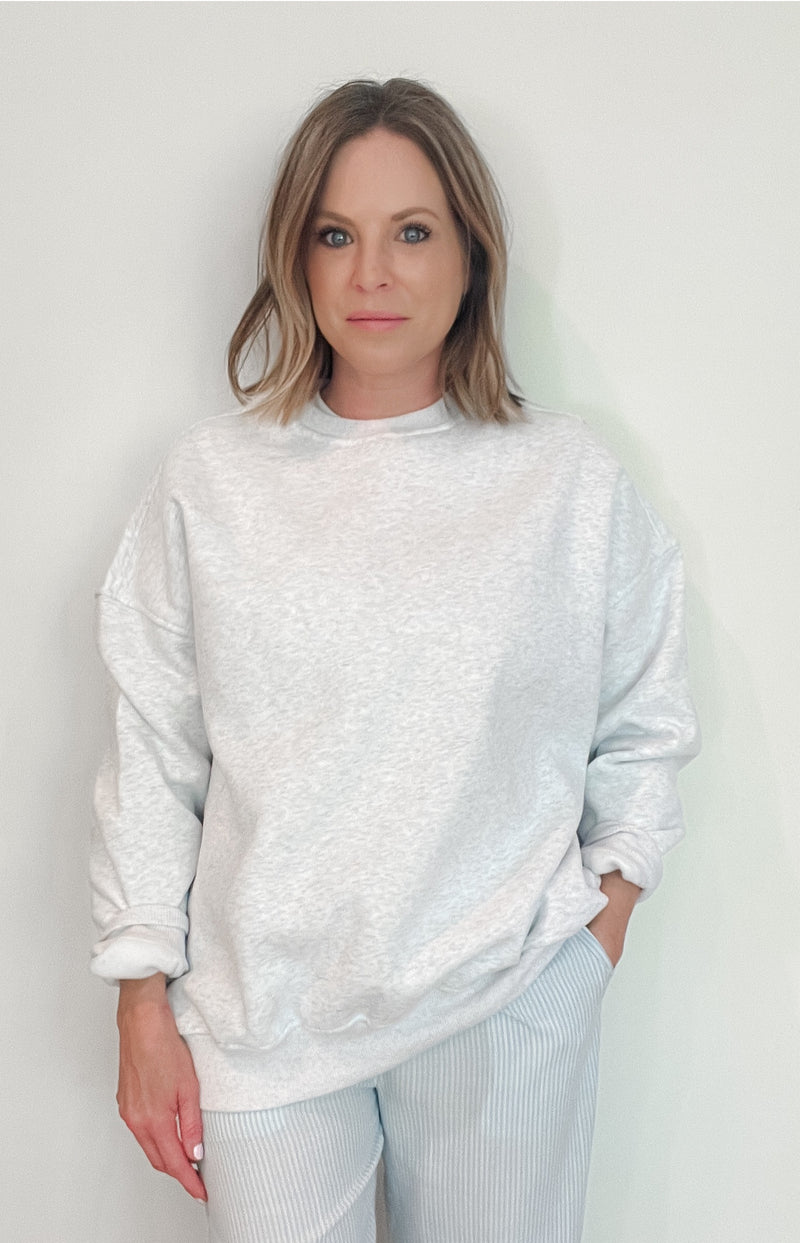 The Everyday Sweatshirt-Pearl Grey