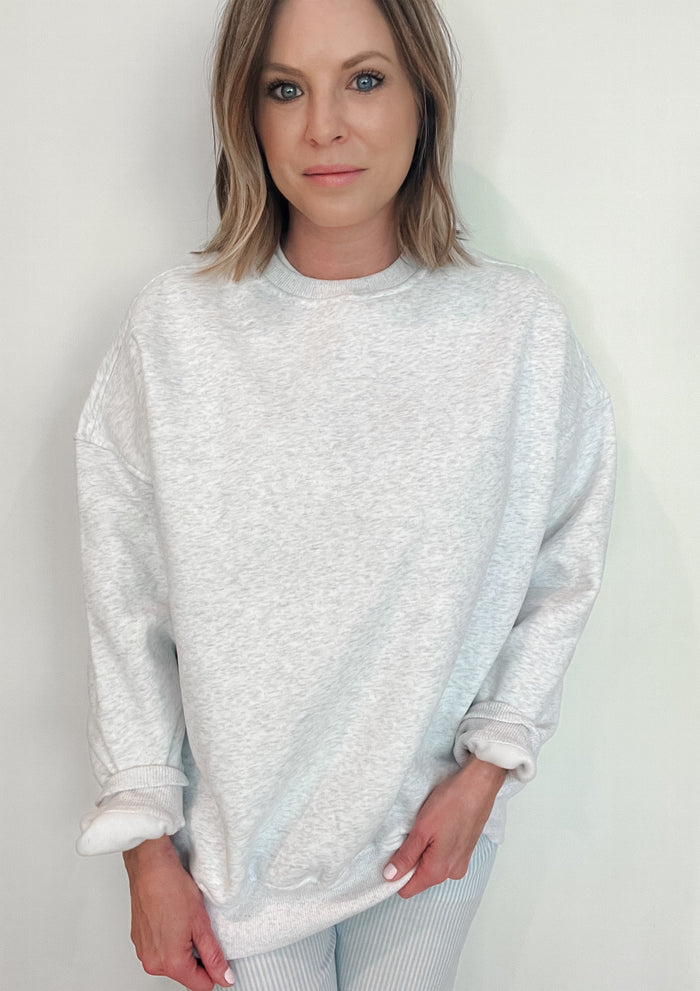 The Everyday Sweatshirt-Pearl Grey
