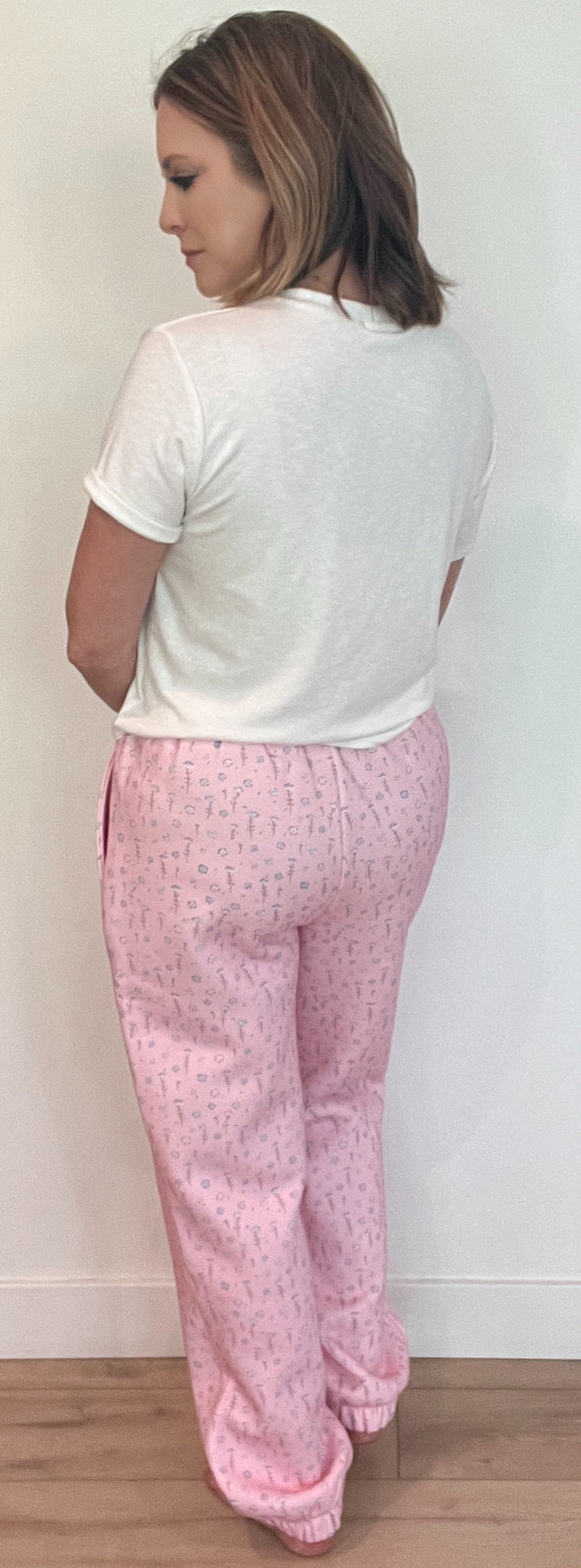 Sweet Days Floral Joggers-Pink