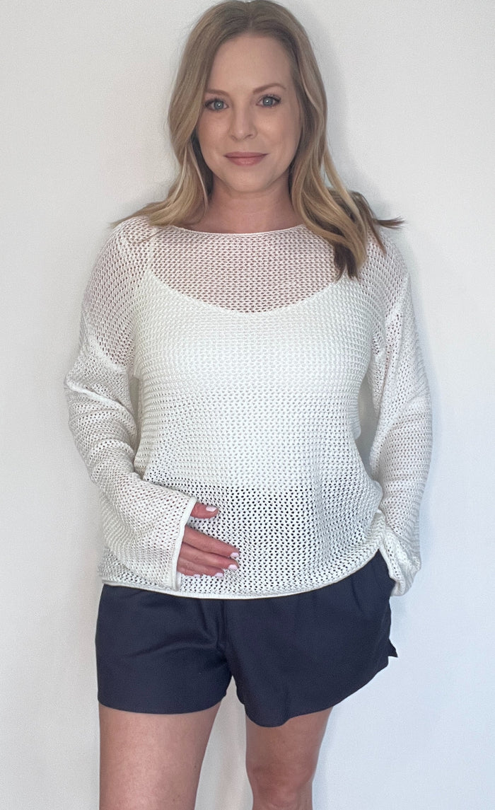 Euro Summer Sweater-Off White