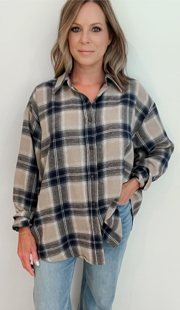 Austine Flannel Button Down