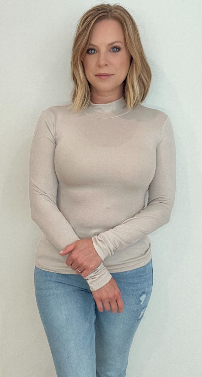The Perfect Layering Top-Grey