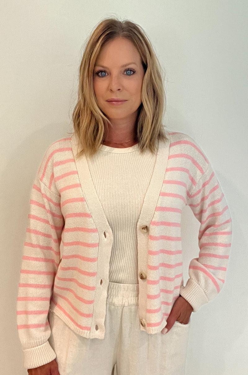 Stella Striped Cardigan