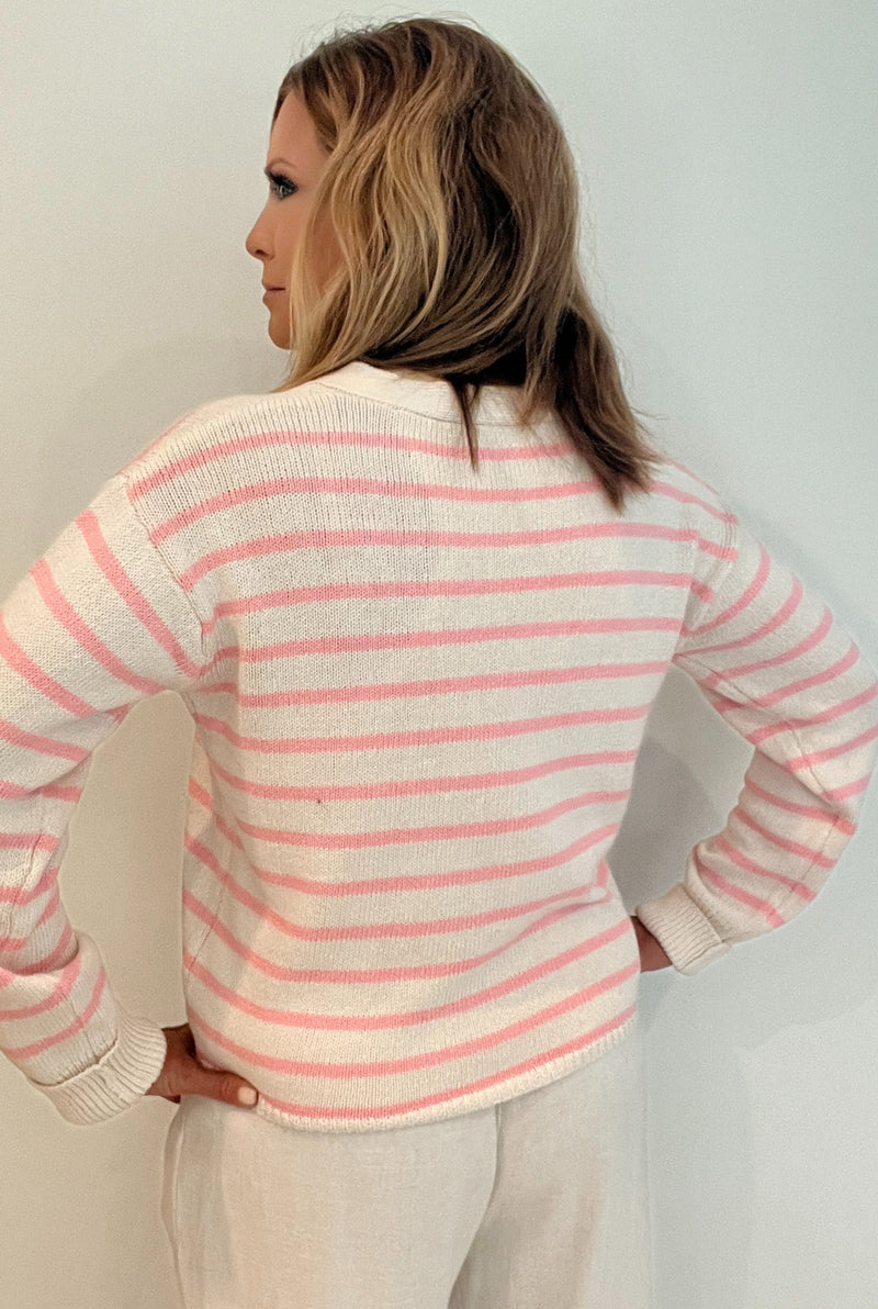 Stella Striped Cardigan