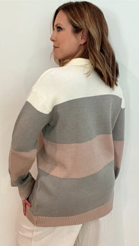 Hayride Color Block Sweater