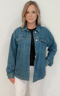 Palm Bay Denim Jacket-Dark Wash