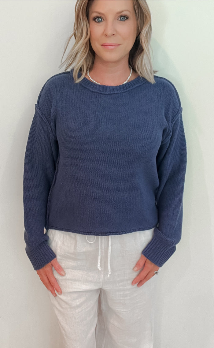 Hailee Sweater-Navy