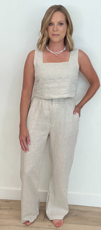 Endless Linen Pants-Natural