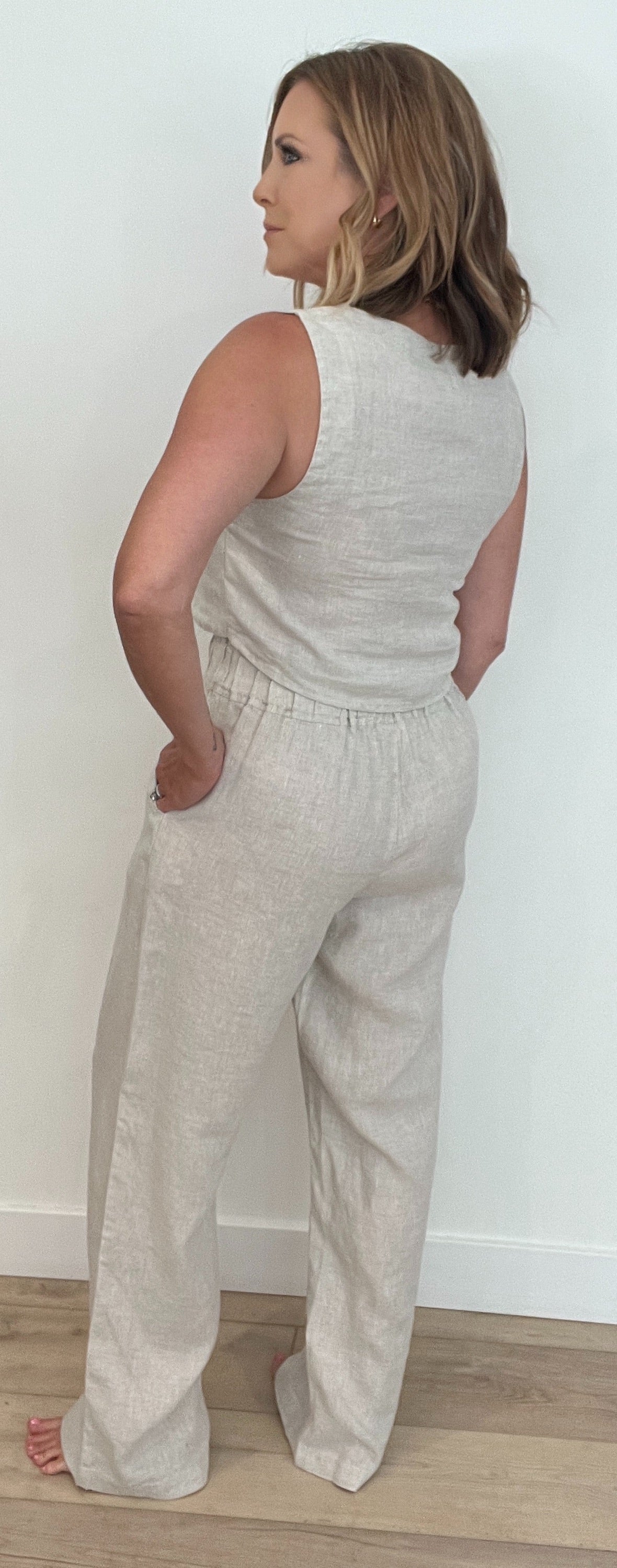 Endless Linen Pants-Natural