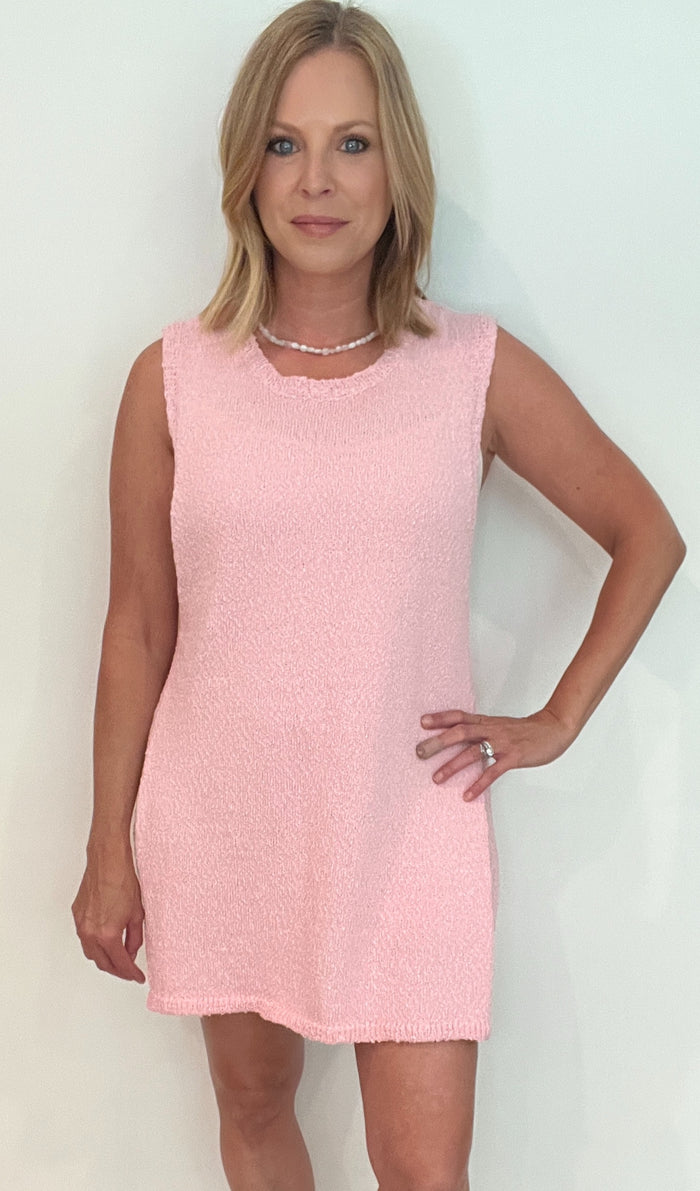 Cabo Sweater Shorts Set-Baby Pink