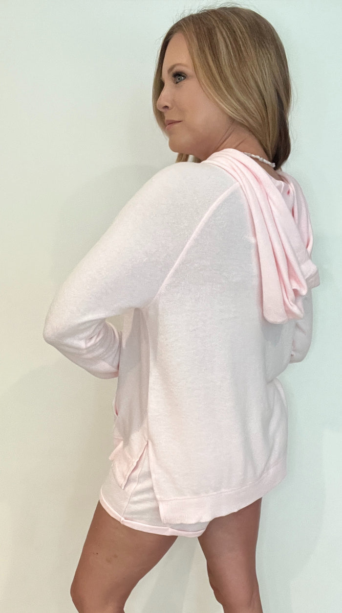 Paradise Surf Hoodie-Pink