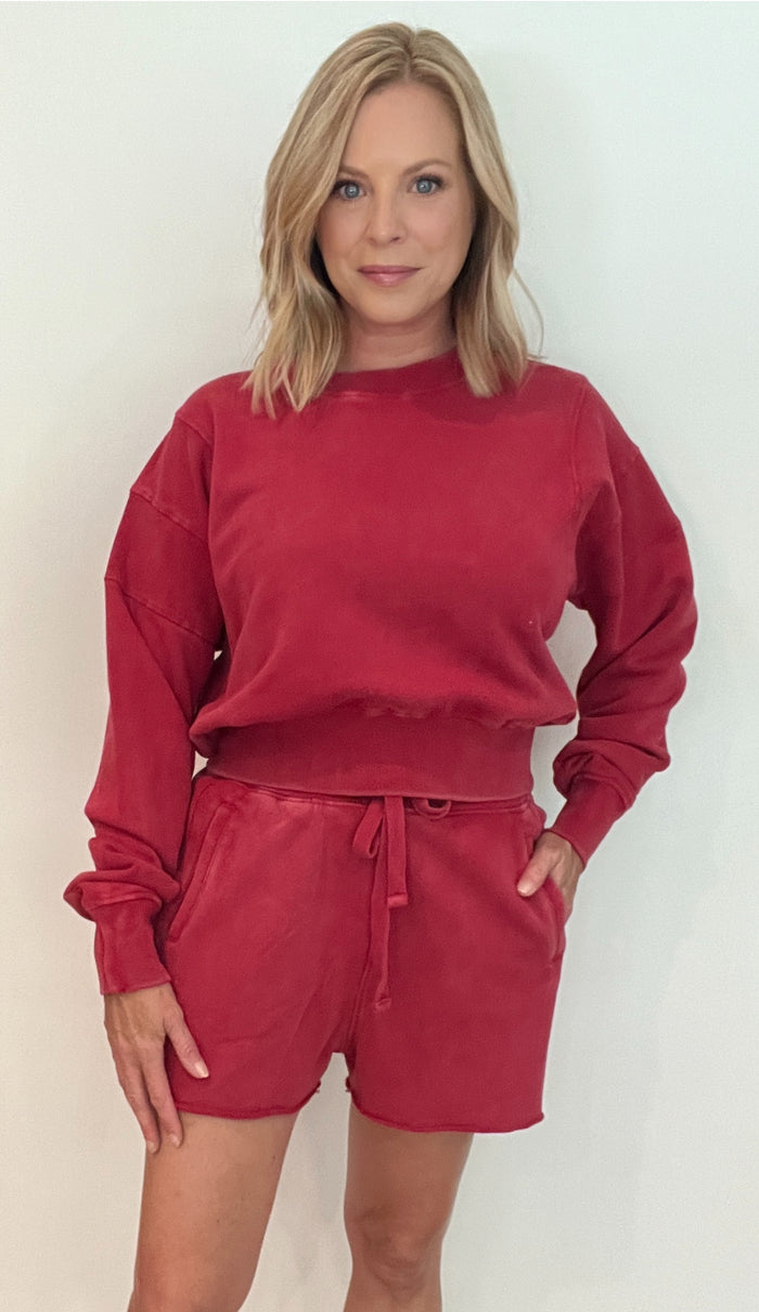 Garnet Shorts-Red