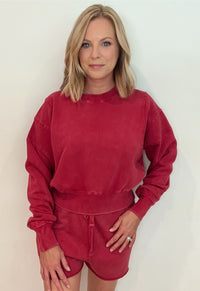 Garnet Sweatshirt-Red