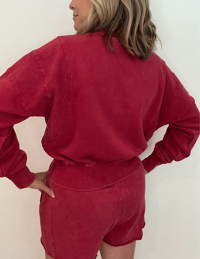 Garnet Sweatshirt-Red