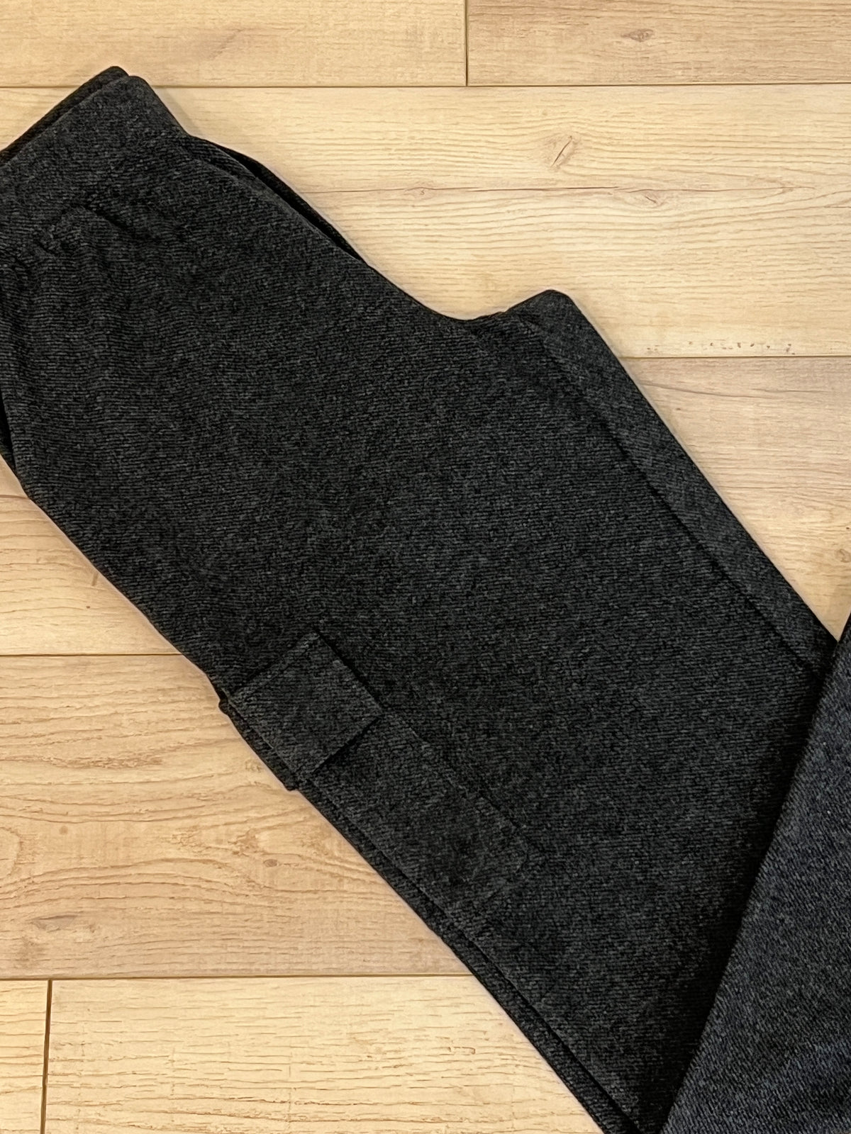 Jeffery Cargo Pants-Black Heather