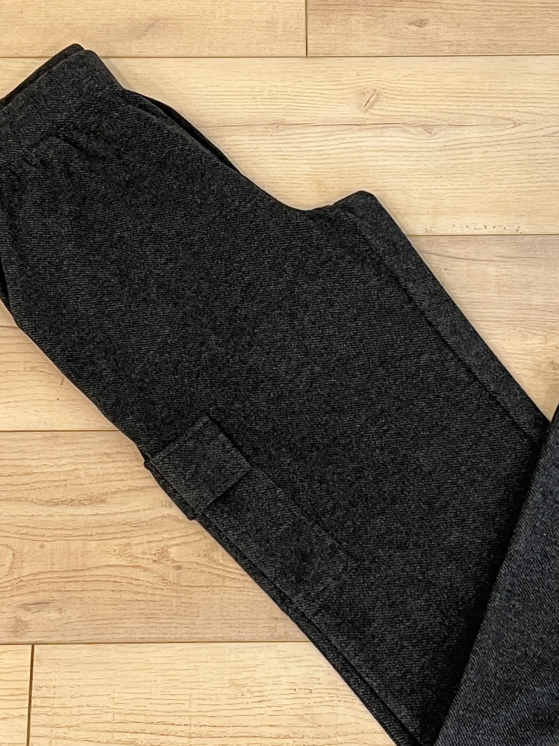 Jeffery Cargo Pants-Black Heather