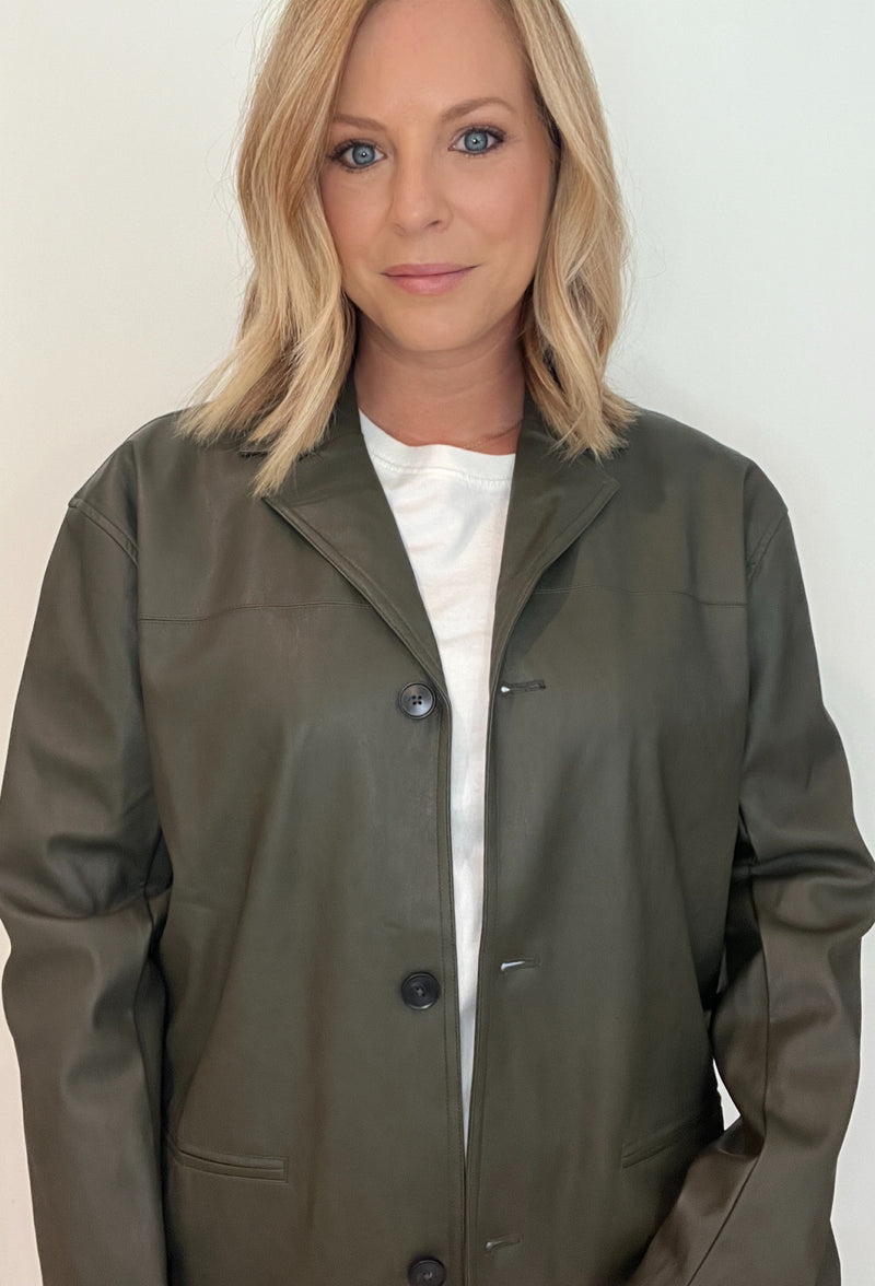 The Elizabeth Jacket-Dark Olive