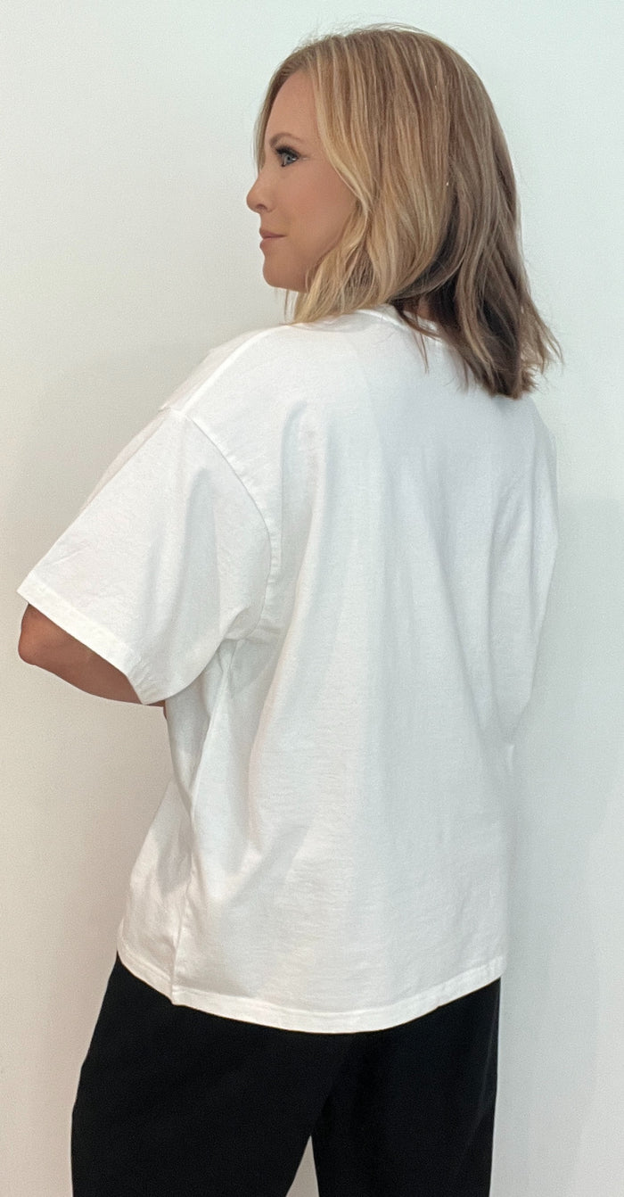 The Everyday Oversized Tee- Off White