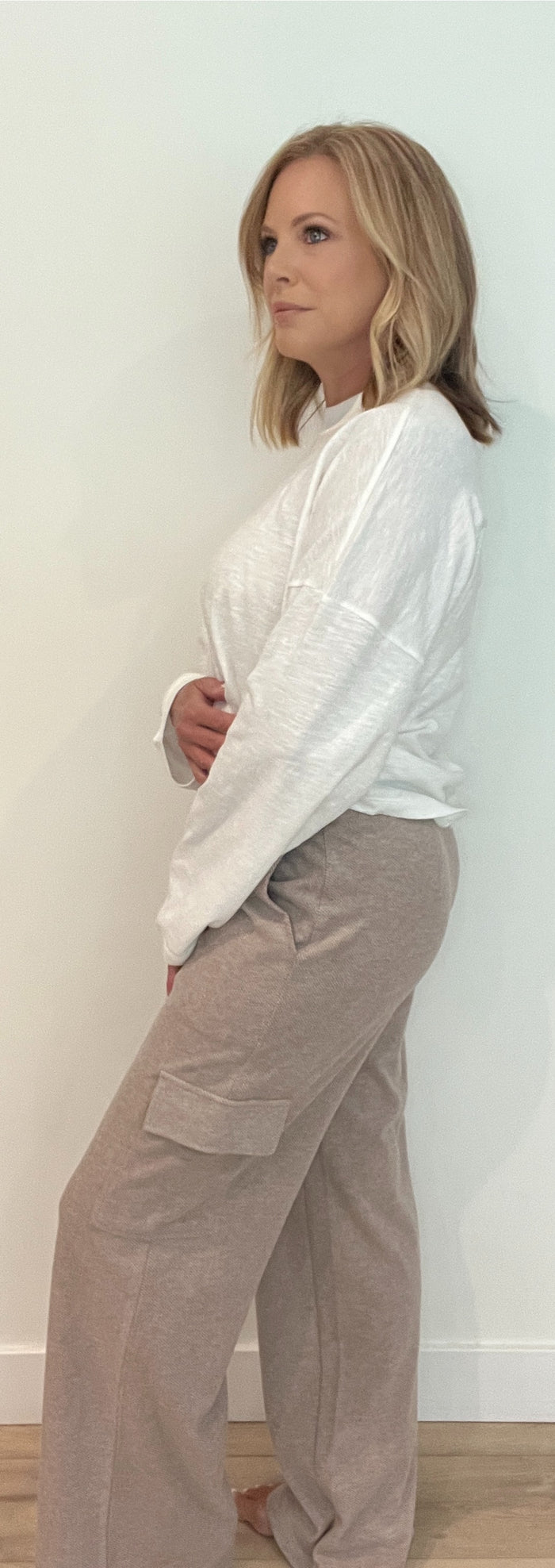 Jeffery Cargo Pants-Taupe Heather