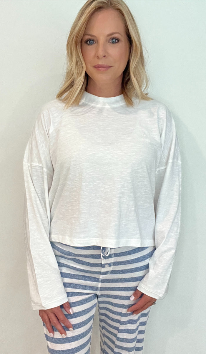 The Everyday Long Sleeve Tee-Off White