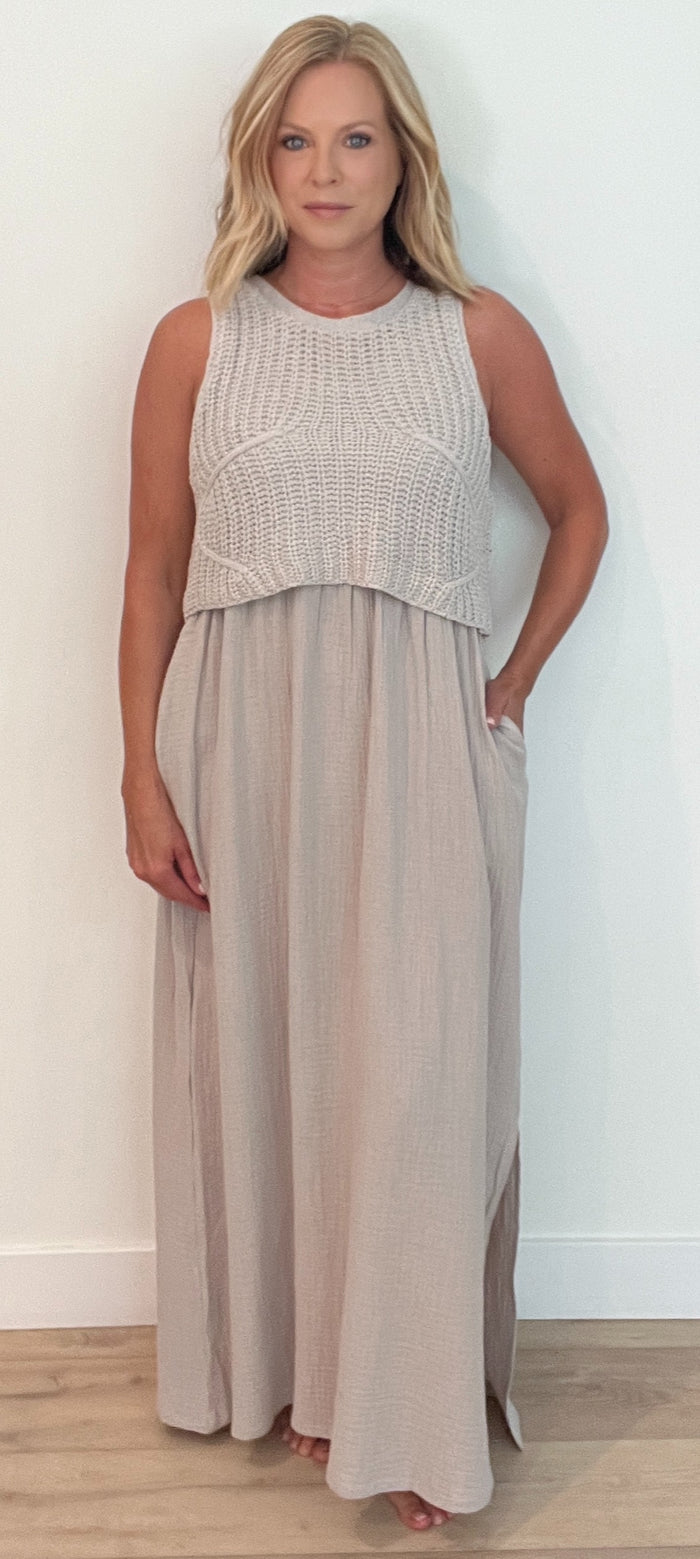 New Haven Dress-Misty Grey