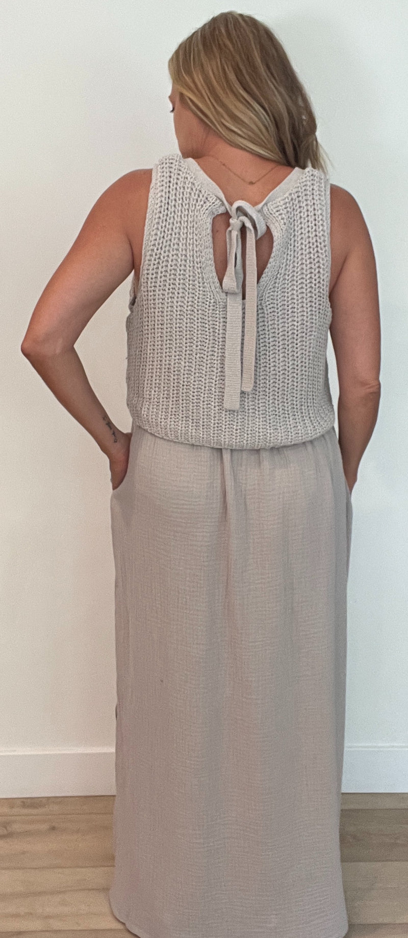 New Haven Dress-Misty Grey