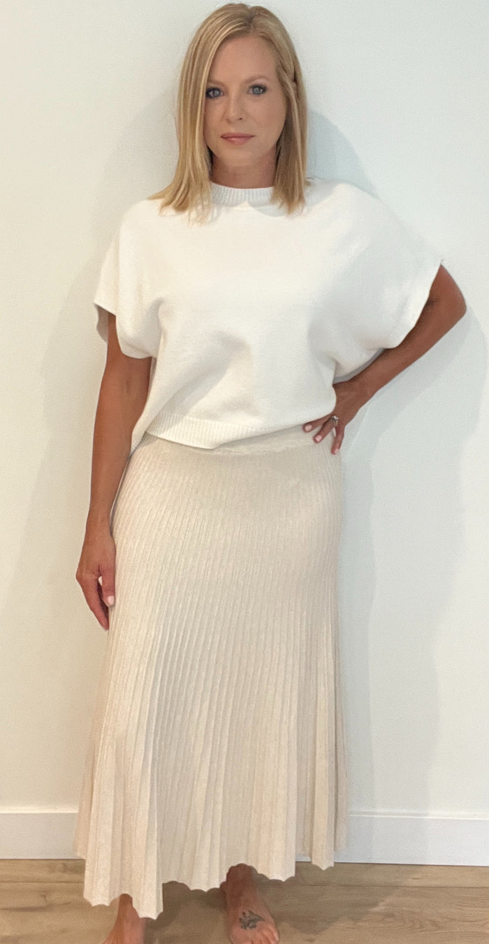 Sloan Pleated Skirt