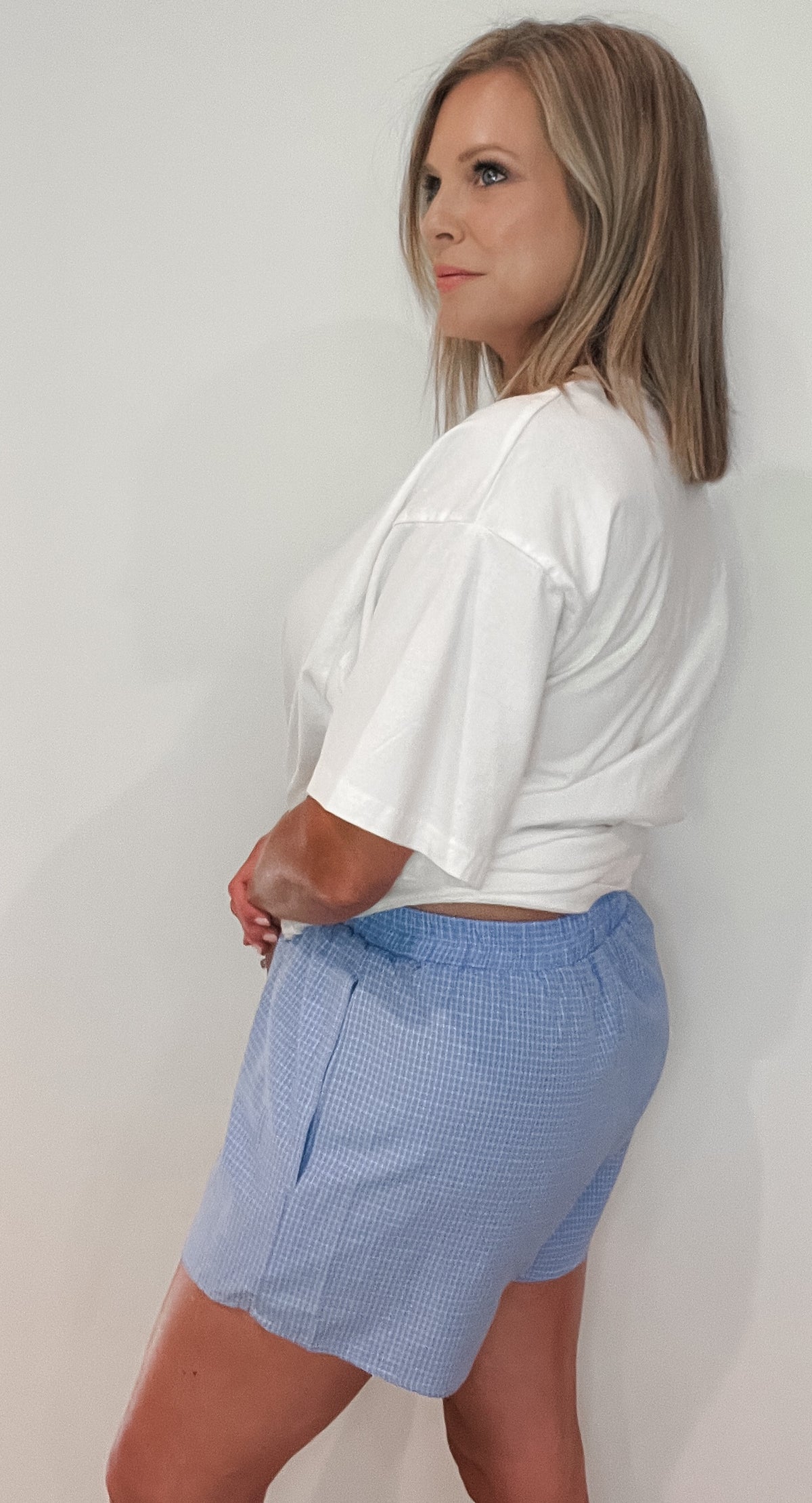 Coastal Blues Shorts-Sky Blue