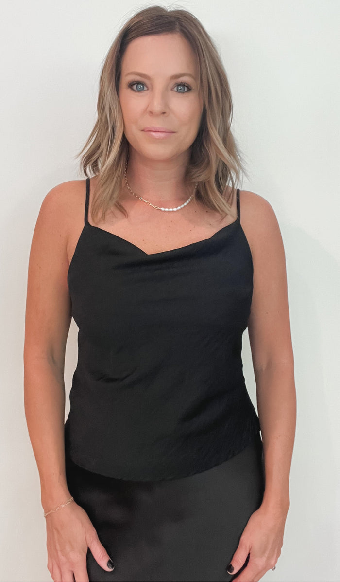 Cassidy Cami Tank-Black