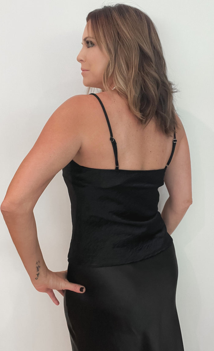 Cassidy Cami Tank-Black