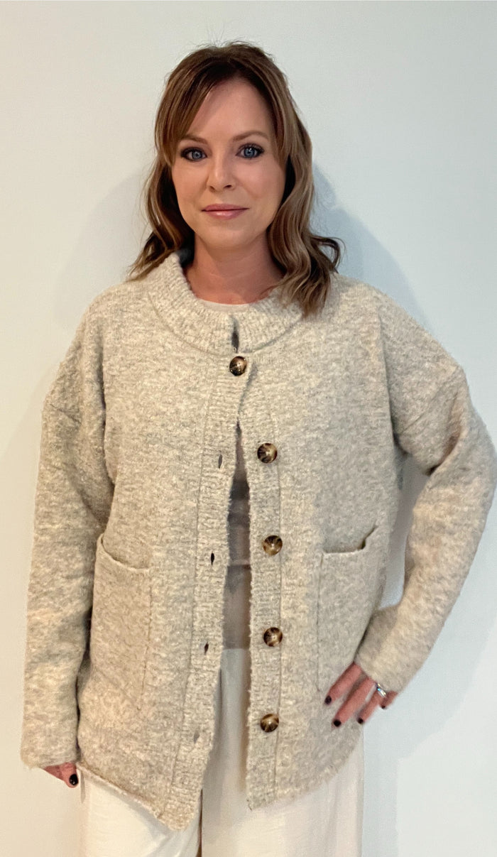 Monroe Boucle Cardigan